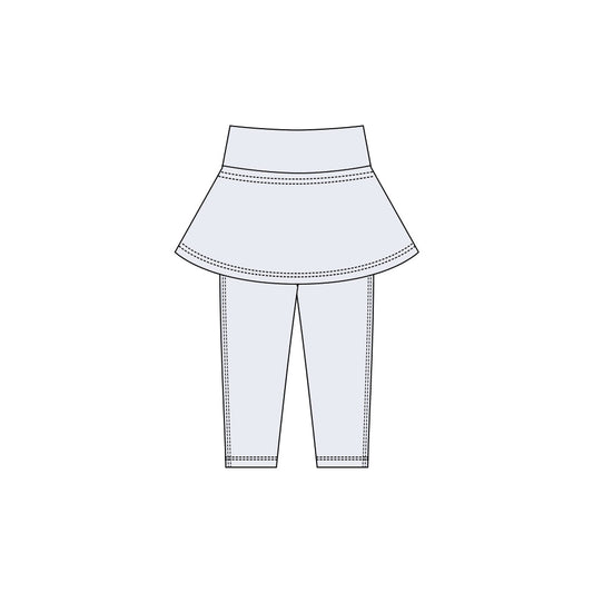 ( Moq 5 ) Preorder Baby Girls Kids Yoga Grey Skirt Leggings Pants Bottoms