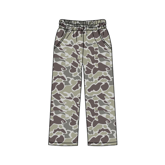 ( Moq 5 ) Preorder Adult Women Pockets Pants Southern Dark Grey Camo Bottom