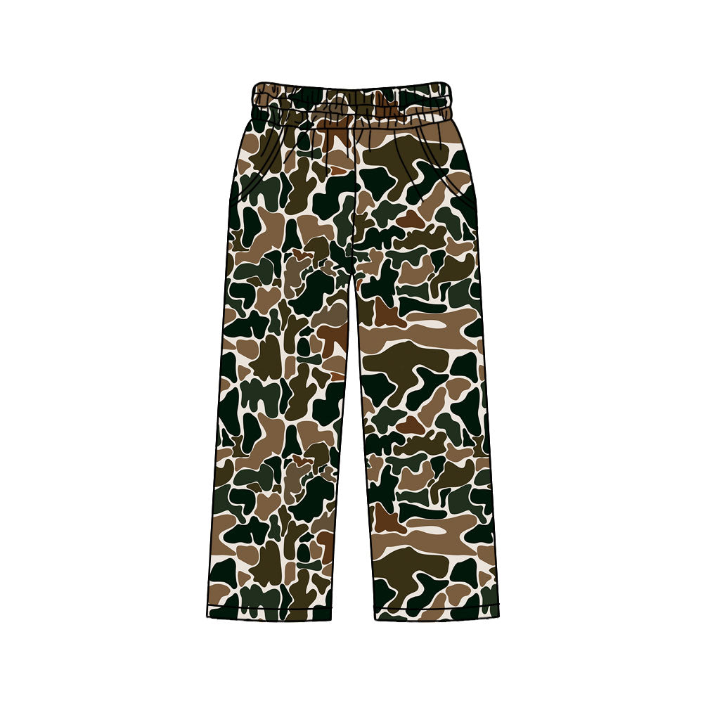 ( Moq 5 ) Preorder Adult Women Brown Camo Pockets Pants Southern Bottom