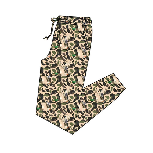 ( Moq 5 ) Preorder Adult Women Ducks Camo Print Pockets Pants Bottom