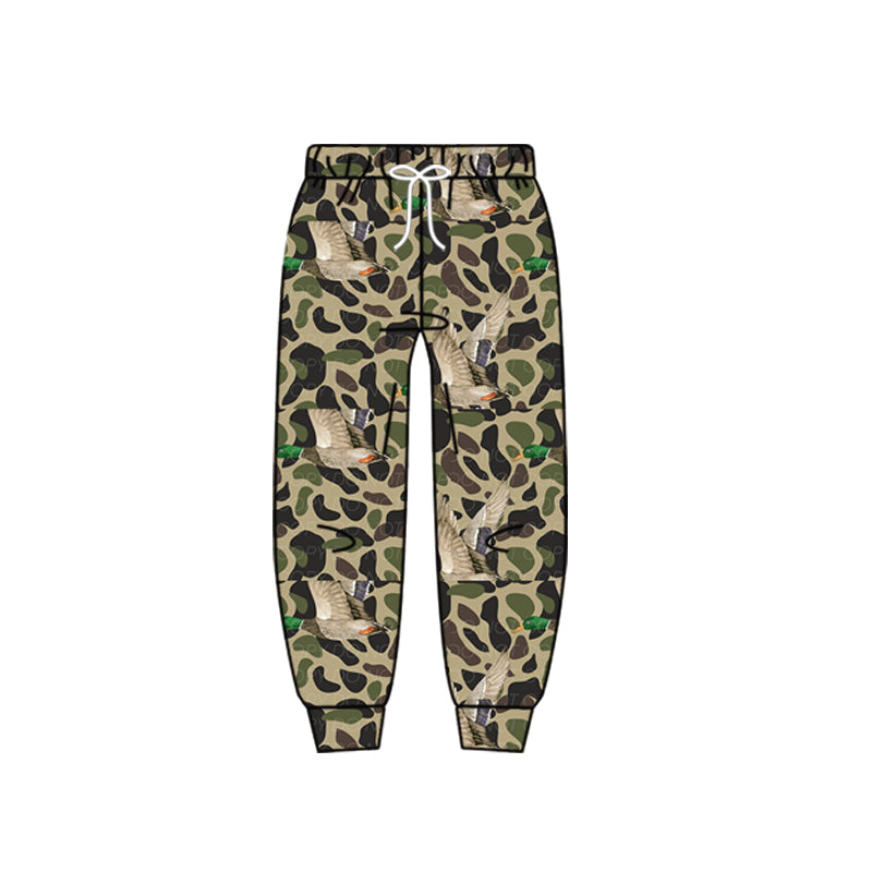 ( Moq 5 ) Preorder Baby Boys Ducks Green Camo Southern Hunting Pants Bottoms