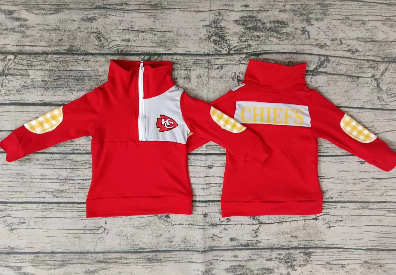 Baby Boy Red Long Sleeves Team Pullover Moq 5