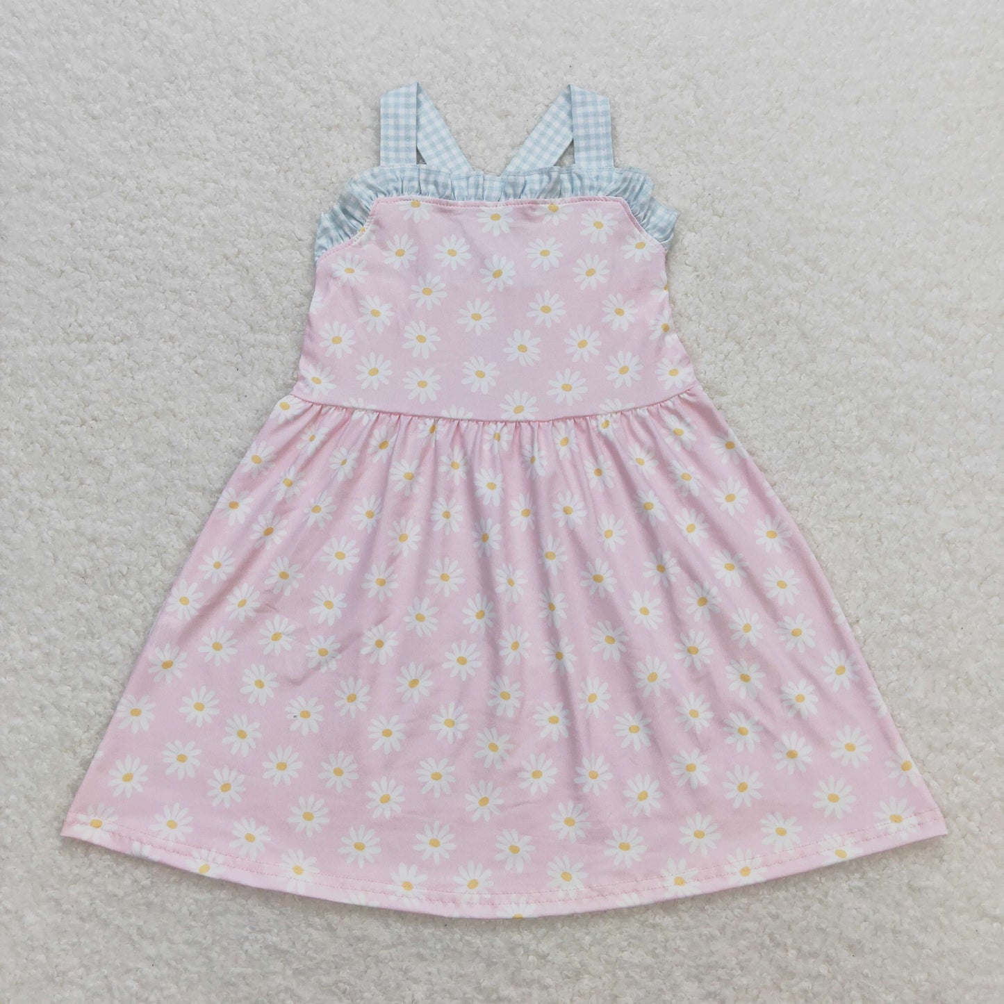 Baby Girl Sleeveless Floral Pink Summer Dress