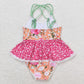 Baby Girl Sleeveless Floral One Piece Flower Swimsuit