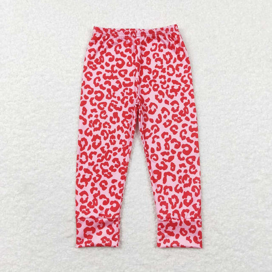 P0386 Baby Girl Pink Leopard Leggings Pants