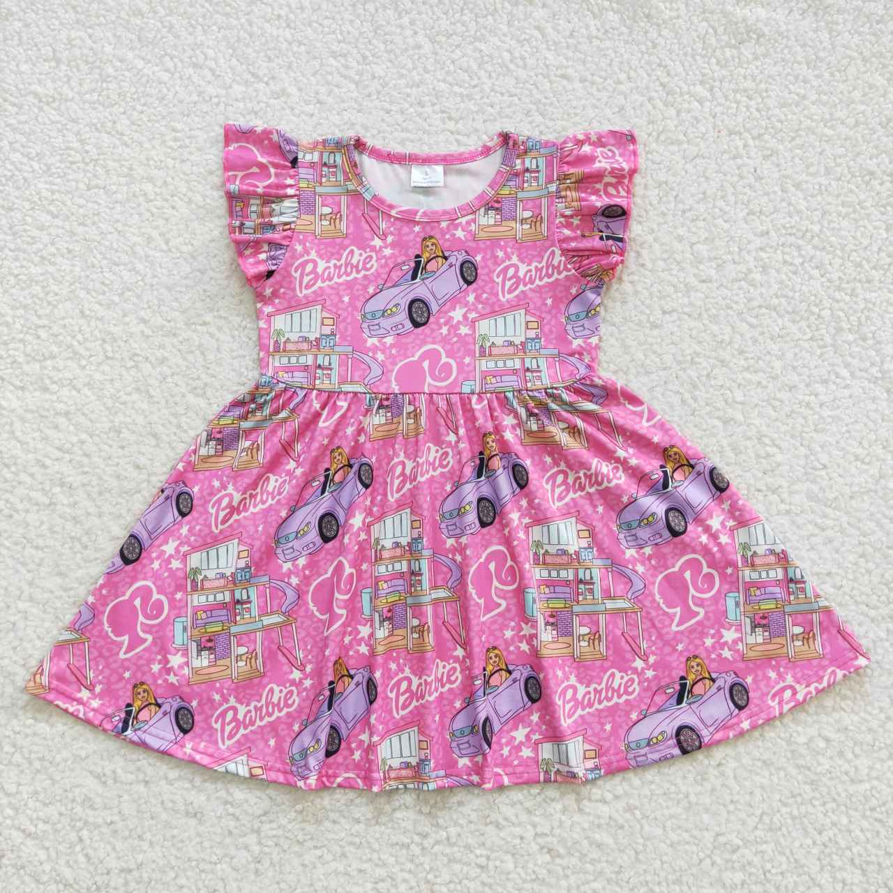 GSD0465 Summer Baby Girl Short Sleeves Doll Dress