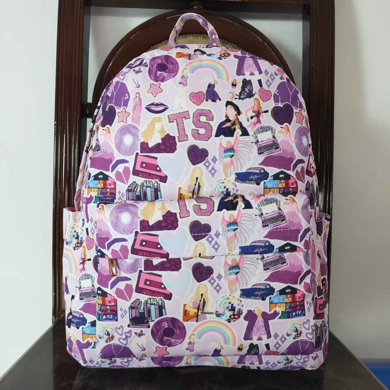 Baby Girl Singer Purple Backpack Bag