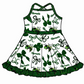 ( Moq 5 ) Baby Girls Toddler Straps Bows Team Knee Length Dresses Set