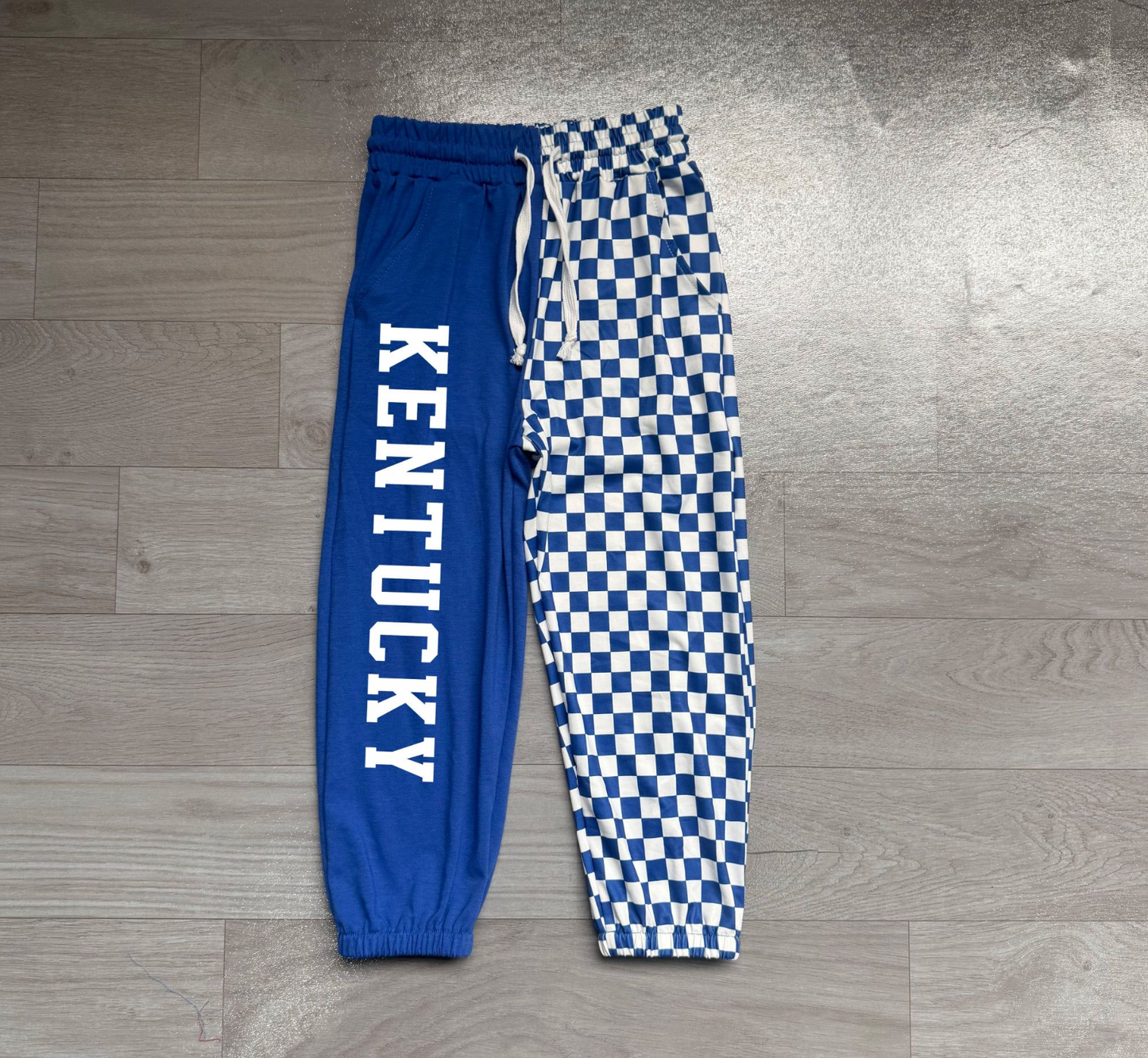 ( No moq ) Baby Boys Kids Blue Checked Pockets Pants Bottoms Team Clothes