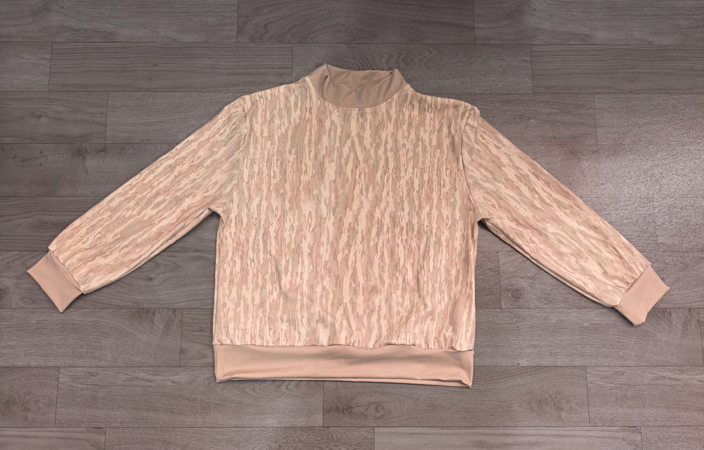 (No moq ) Preorder Adult Women Long Sleeves Shirt Tops Camo Pullover Yoga Active Clothes