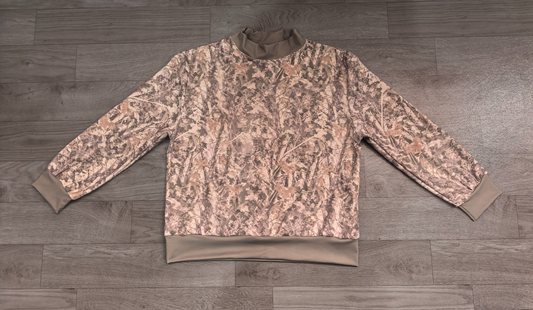( No moq ) Preorder Adult Women Green Long Sleeves Shirt Tops Camo Pullover Yoga Active Clothes