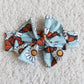 Promotion Baby Girl Short Sleeves Shirt Floral Butterflies Bell Pants Set