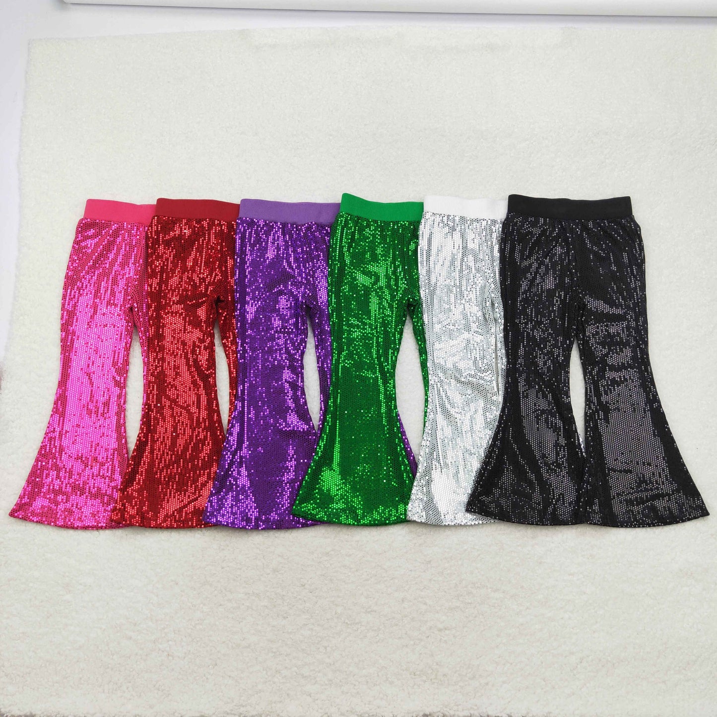 Baby Girl Sequins Bell Bottom Pants