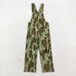 Baby Boy Girl Kids Camo Denim Suspender Overall Jumpsuit