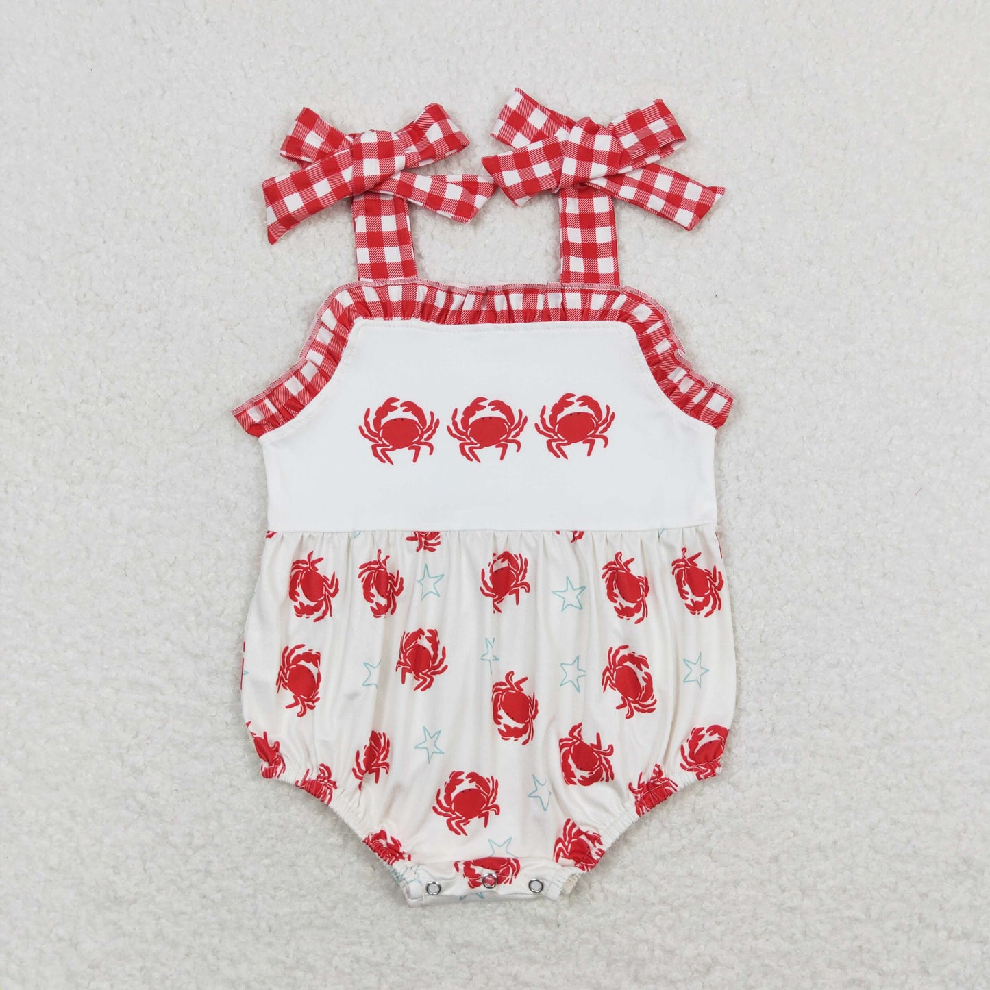 Baby Boy Sleeveless Crabs One Piece Romper