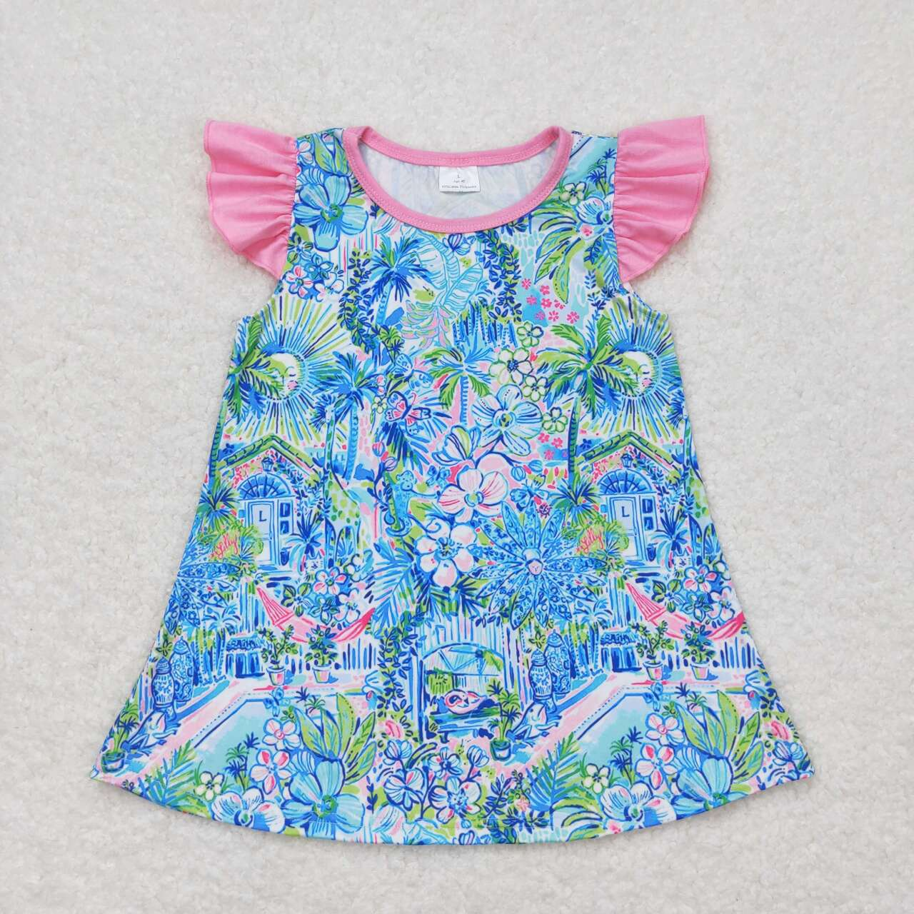 Baby Girl Short Sleeves Floral Tops Shirt