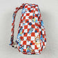 Baby Girl Dogs Floral Checkered Backpack Bags