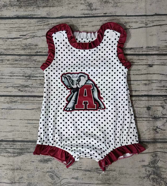 Baby Girl Sleeveless Team Elephant Romper Moq 5