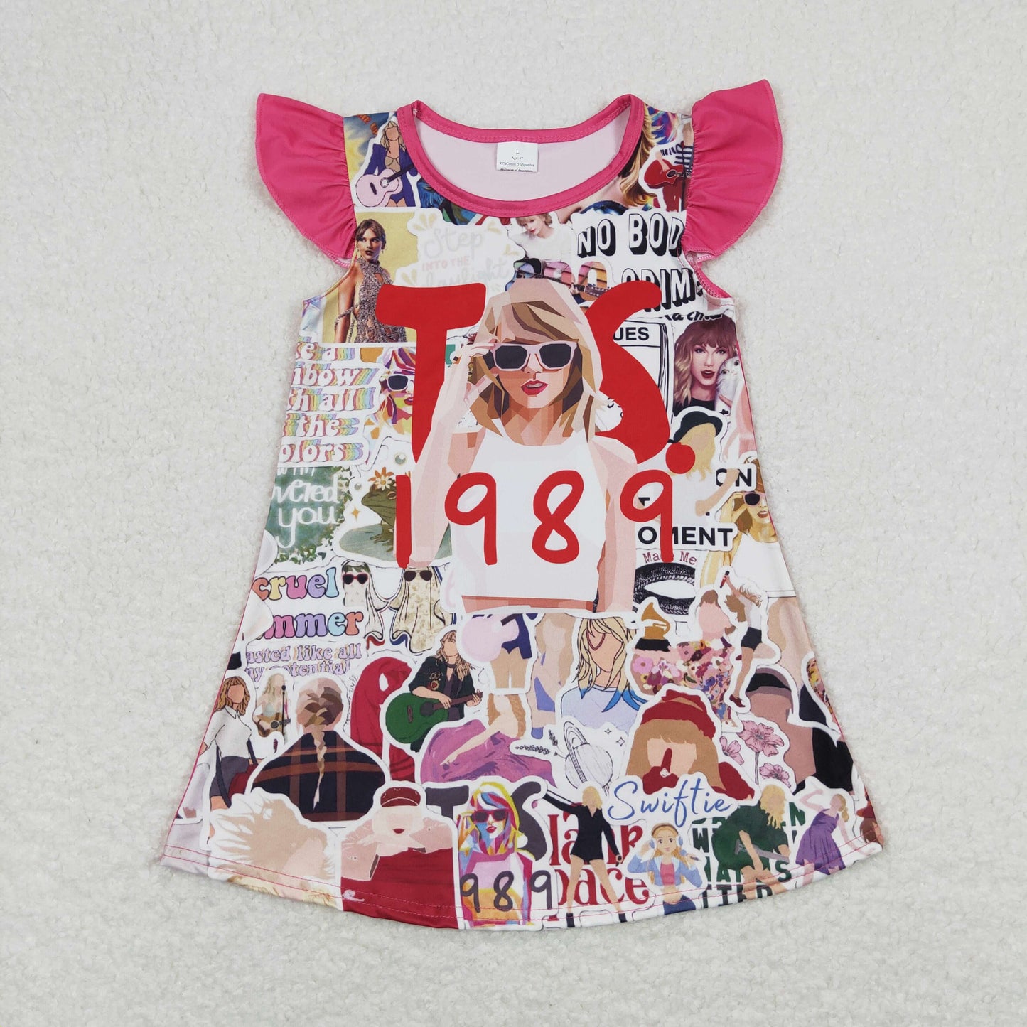 Summer Baby Girl Short Sleeves Singer Dress