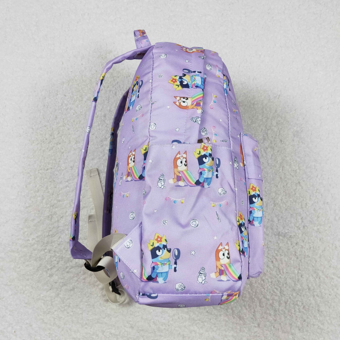 Baby Girl Dogs Purple Backpack Bags