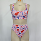 Adult Women July 4th Tops Shorts Summer Swimsuit Set