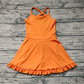 Baby Girl Sleeveless Orange Dress