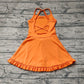 Baby Girl Sleeveless Orange Dress