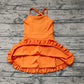 Baby Girl Sleeveless Orange Dress