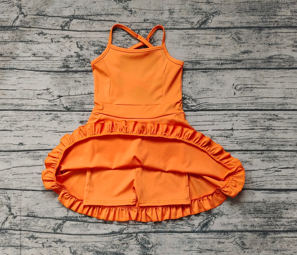 Baby Girl Sleeveless Orange Dress