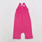 Baby Girl Hotpink Active Wear Athletic Sibling Jumpsuit Dress Clothes Set