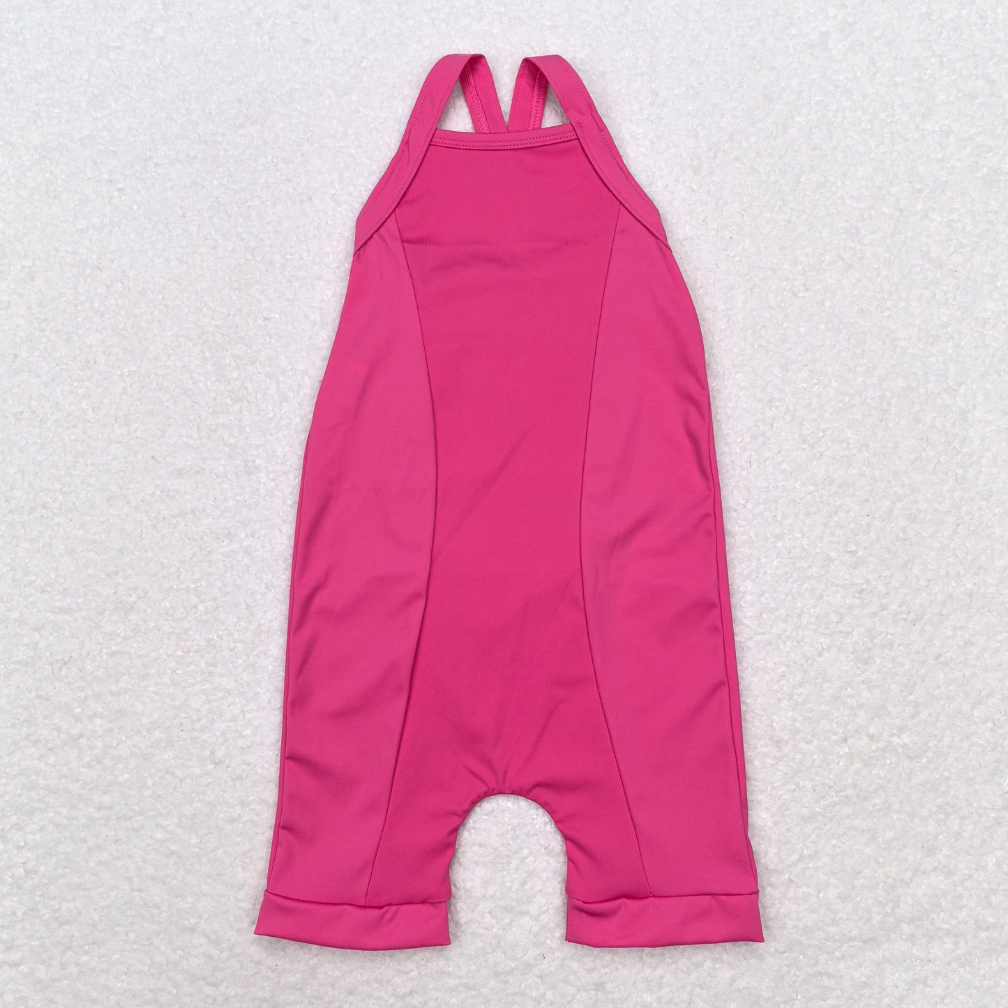 Baby Girl Hotpink Active Wear Athletic Sibling Jumpsuit Dress Clothes Set