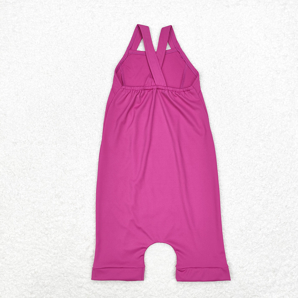 Baby Girl Sleeveless Active Wear Athletic Sibling Jumpsuit