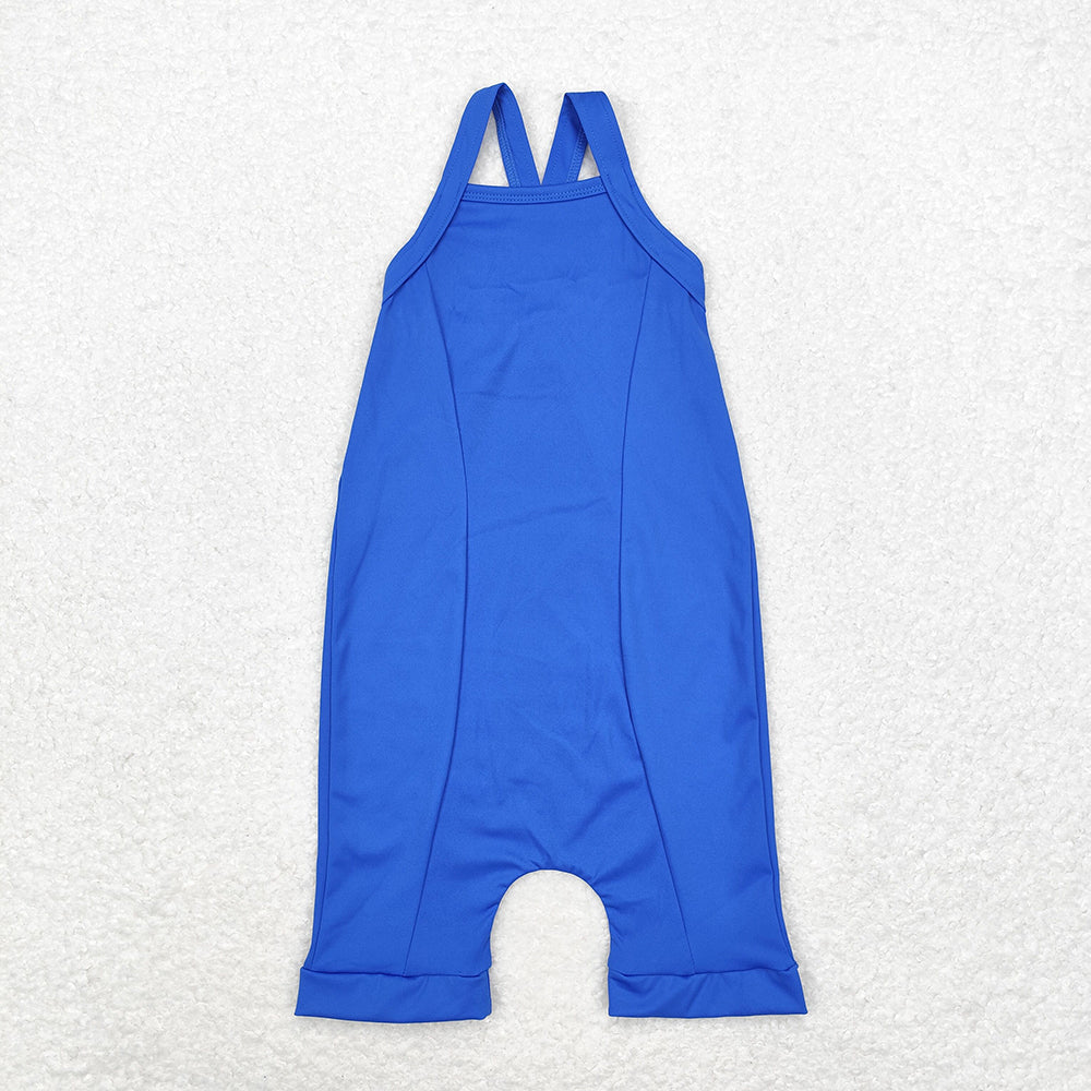 Baby Girl Sleeveless Active Wear Athletic Sibling Jumpsuit