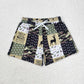 Baby Boy Summer Western Cactus Cows Trunks Sibling Swimsuit RTS