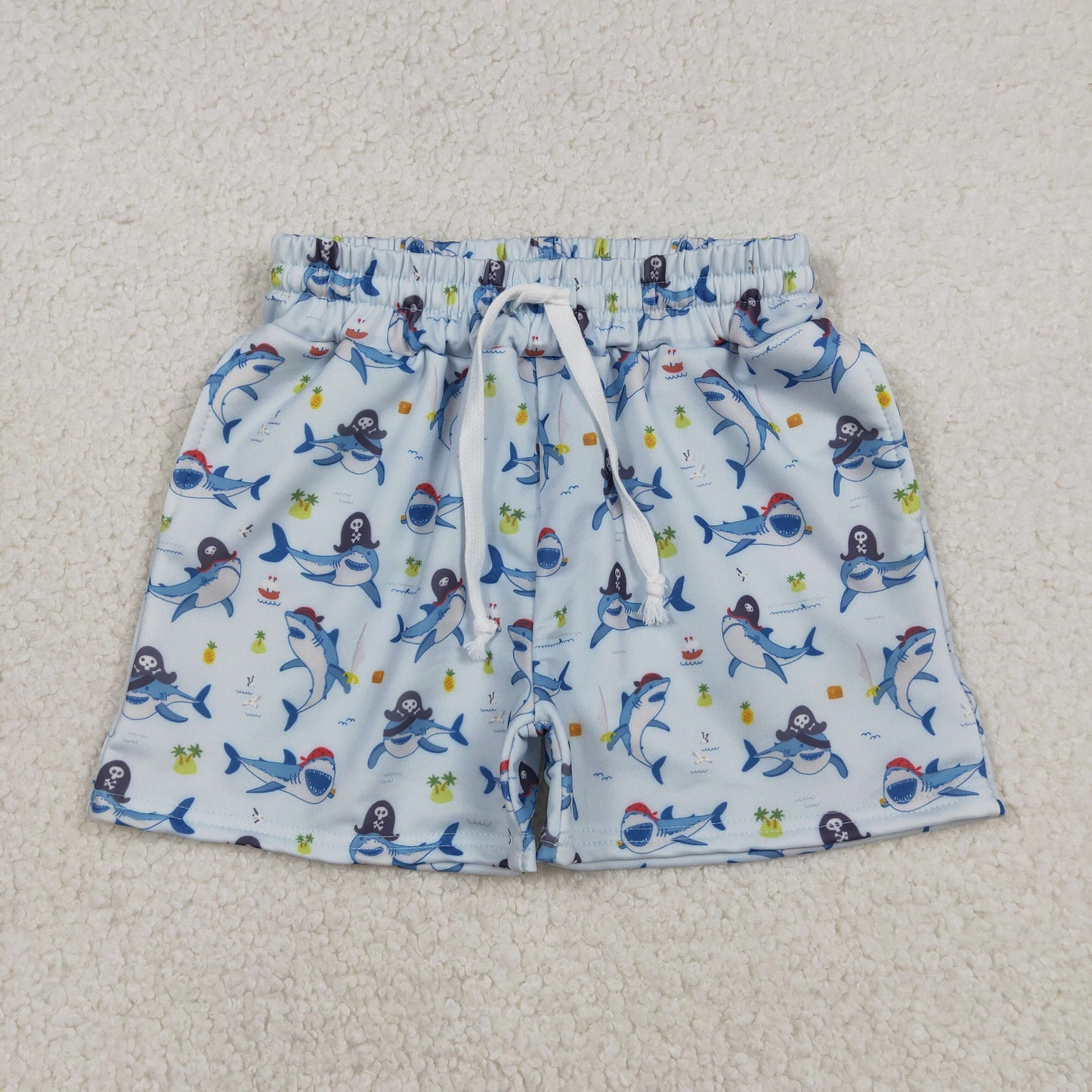 Sibling Baby Boys Kids Toddler Swim Trunks Shorts Pockets Swimwear RTS