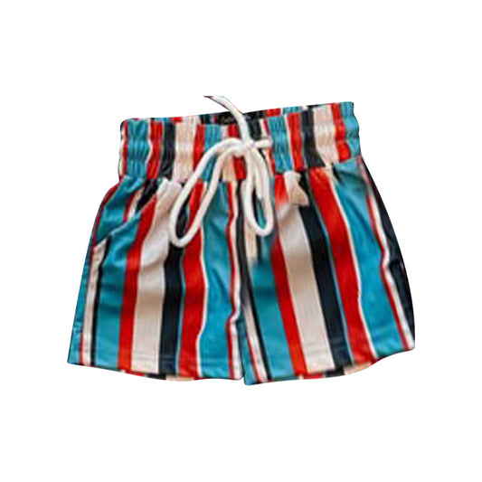 ( Moq 5 ) Preorder Baby Boys Kids Stripes Pockets Swim Trunks Shorts