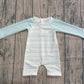 Baby Boys Kids Long Sleeves Stripes Zipper One-piece Swimsuit RTS