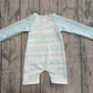 Baby Boys Kids Long Sleeves Stripes Zipper One-piece Swimsuit RTS