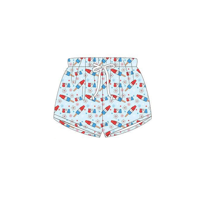 ( Moq 5 ) Preorder Baby Boys Popsicles Swim Trunks 4th of July Summer Swimwear