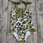 ( No moq ) Preorder Baby Girls Kids Stripes Ducks Camo Green Ruffle One-piece Swimsuit Summer Clothes