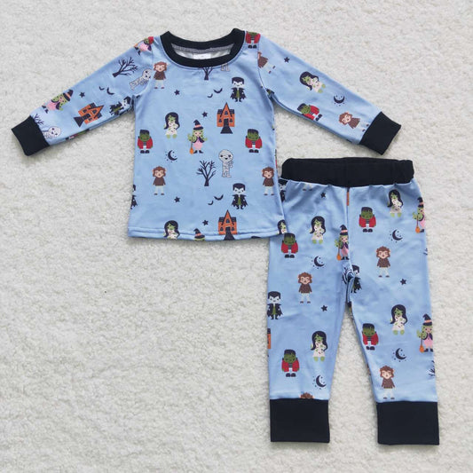 BLP0277 Halloween Baby Boy Long Sleeves Pants Pajamas Outfit