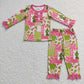 BLP0373 Baby Boy Long Sleeves Christmas Pants Face Pajamas Outfit