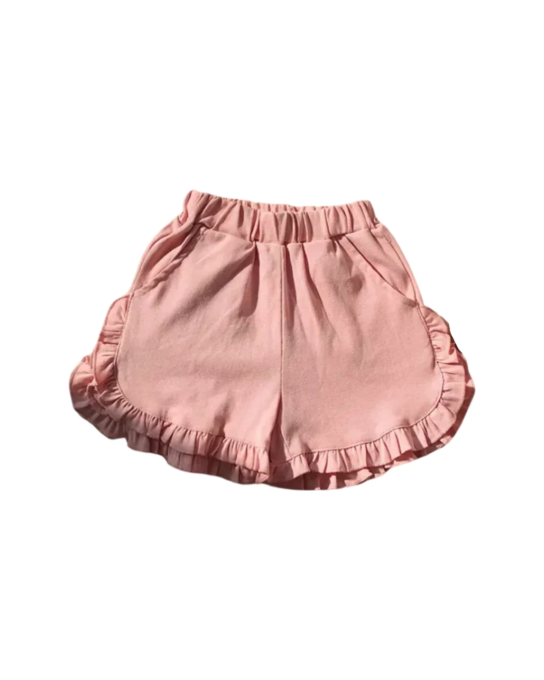 Moq 3 Pre-order SS0235 Baby Girl Cotton ruffle Pink Shorts