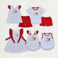 Baby Boy Girl July 4th Embroidery Dog Flag Sibling Romper Dress Set