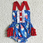 Baby Boy Girl July 4th Popsicle Sibling Summer Romper Clothes Set