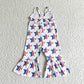 Baby Girl 4th Of July Stars Sibling Straps Jumpsuit