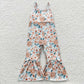 Baby Girl Toddler Flower Bell Bottoms Pants Jumpsuit Sibling Clothes RTS