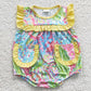 Baby Girl Sleeveless Flower Sibling Summer Romper Dress Clothes Set RTS