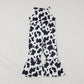 Sibling Baby Girls Kids Straps Western Cow Print Bell Pants Jumpsuits RTS