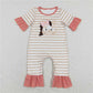 Baby Girl Short Sleeves Embroidery Sibling Romper Clothes Set RTS